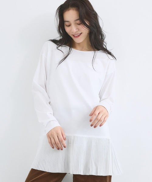 tシャツ BARNYARDSTORM / 2WAY裾プリーツプルオーバー レディース