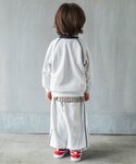ワイドパンツ パンツ パイピングライン スウェ...の詳細画像4
