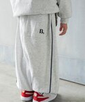 ワイドパンツ パンツ パイピングライン スウェ...の詳細画像5