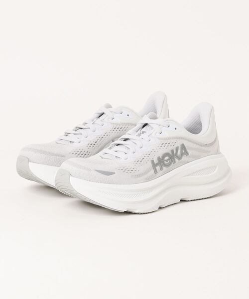 「HOKA」 ローカットスニーカー 24.5cm シルバー レディース_画像4