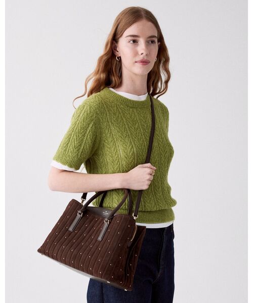 ショルダーバッグ バッグ トンプソン ストリート キルテッド スエード サッチェル バッグ レディース メンズ | kate spade NEW YORK | 02
