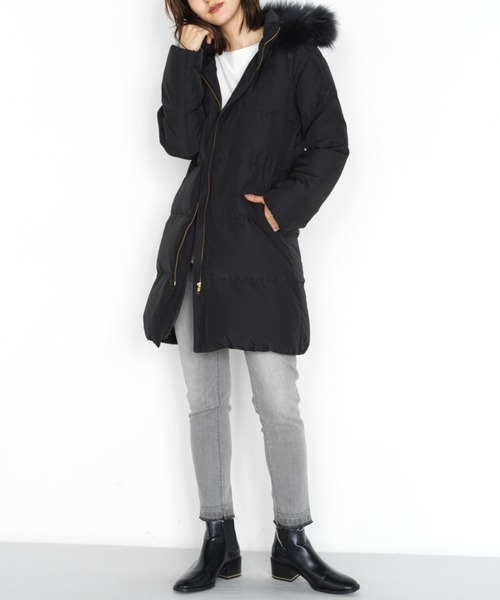 RANAN（ラナン） ダウンコート ダウンジャケット リアルファー付ロング
