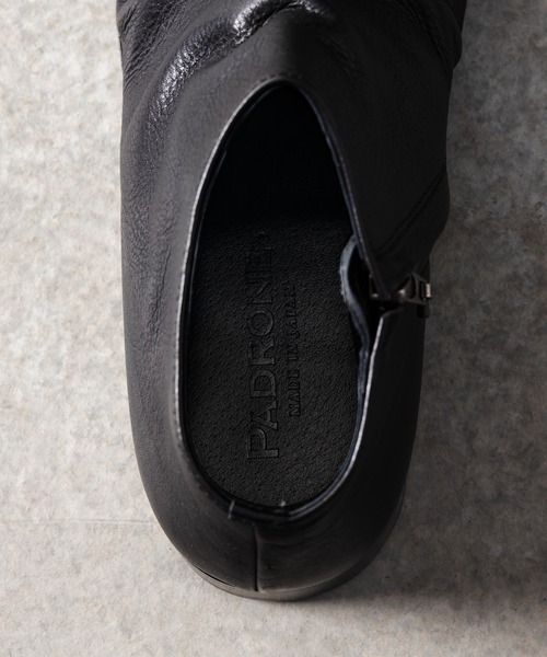 PADRONE ブーツ パドローネ / SHORT SIDE ZIP BOOTS サイド