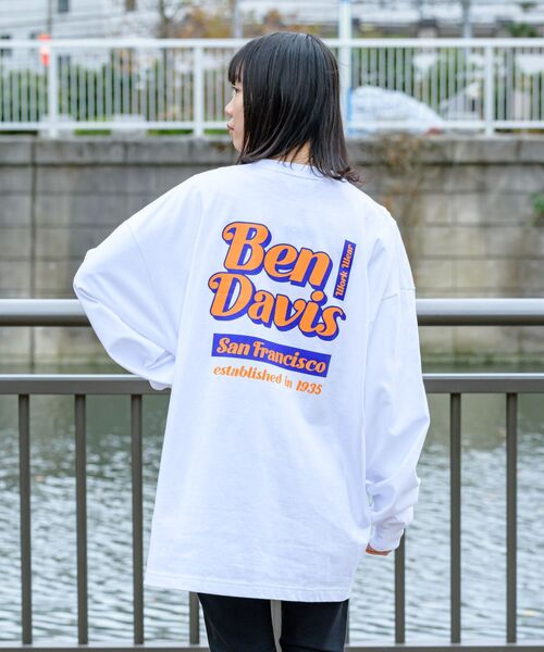 Tシャツ Tシャツ Ben Davis ベンデイビス Naval別注 クラフトマンシップ ロゴバックプリント 刺繍ビッグロンt Zozotown Paypayモール店 通販 Paypayモール
