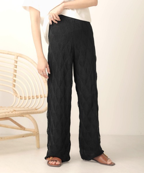 MEISON SPECIAL クロシェニットパンツ ホワイト Mサイズ MAISON