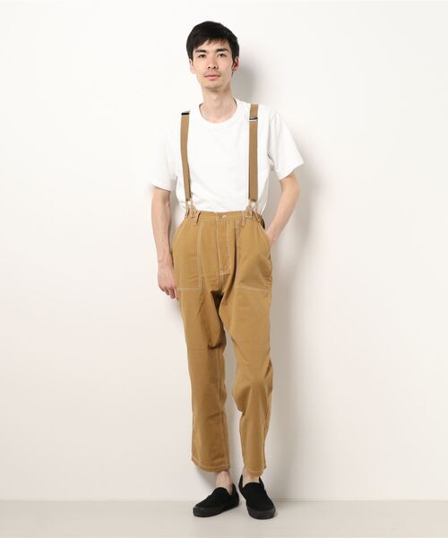 THISIS パンツ ダッグ サスペンダー付きベイカーパンツ メンズ