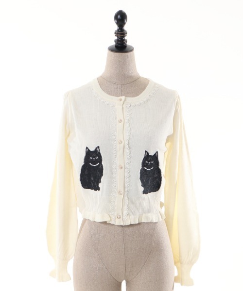 axes femme カーディガン 猫会ニットカーデ : ZOZOTOWN Yahoo!店