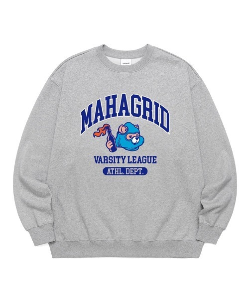 トレーナー スウェット 「mahagrid/マハグリッド」VARSITY LOGOS SWEATSHIRT/バーシティロゴスウェット レディース mahagrid/マハグリッド』VARSITY LOGOS SWEATSHIRT/バーシティ