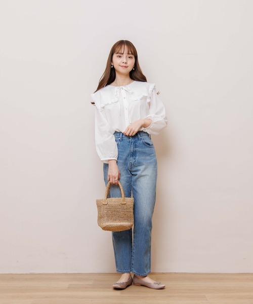 flower（ファッション） シャツ ブラウス レディース フリル