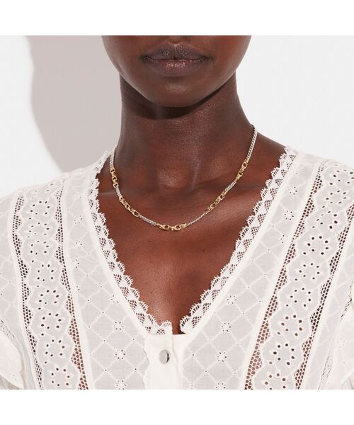 COACH（コーチ） ネックレス シグネチャー ミックスド チェーン