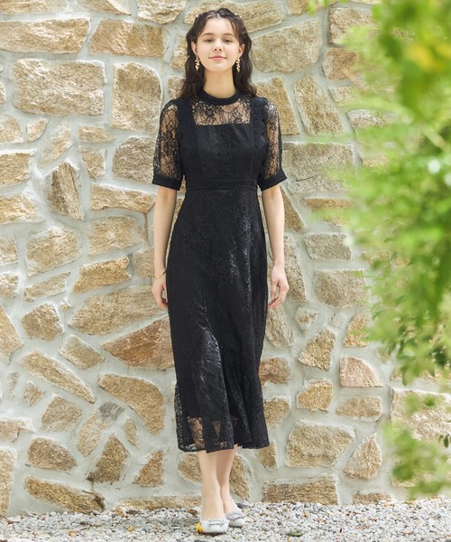 DRESS+（ドレスプラス） ドレス ワンピース ドレス レース タイト 結婚