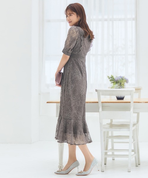 DRESS+（ドレスプラス） ドレス ワンピース ドレス レース タイト 結婚