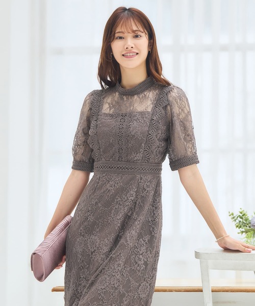 DRESS+（ドレスプラス） ドレス ワンピース ドレス レース タイト 結婚