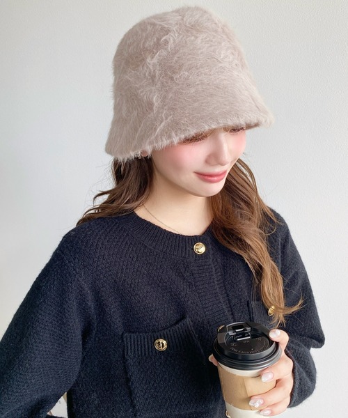 まっち　帽子 バケットハット　Clyde ファーバケット　VOGUE ファーバケットハット / Tiaclasse | ファッション通販 【公式通販