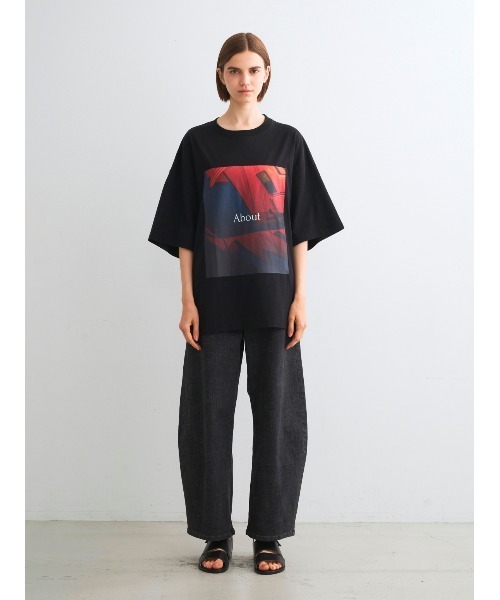 three dots tシャツ 「unisex」EZ MOMENTグラフィックTシャツ