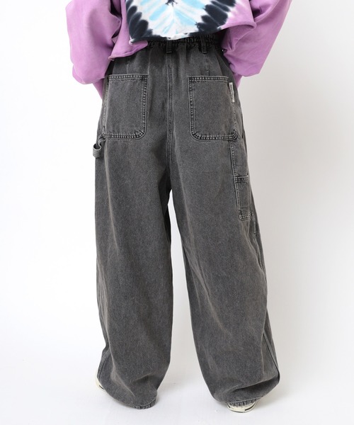 ★RNA★BIG5ポケット★デニムパンツ★人気完売再販★今期★ atelier SOMETHING BIG POCKET SLIT WIDE/ビッグポケット