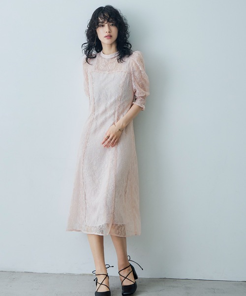 niana ドレス 総レースバックリボンドレス : ZOZOTOWN Yahoo!店