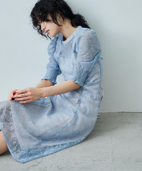niana ドレス 総レースバックリボンドレス : ZOZOTOWN Yahoo!店