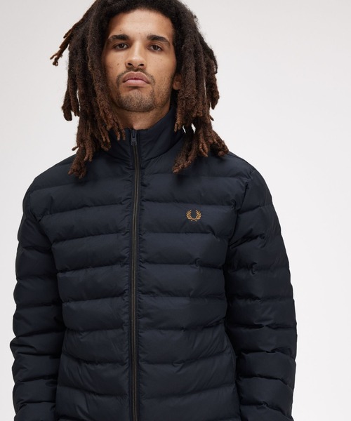 Fred Perry ダウンジャケット 紺 90s FRED PERRY hooded long down jacket | 無無