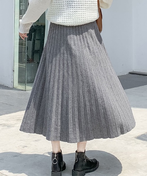 Amulet（アミュレット） スカート ニットプリーツスカート : ZOZOTOWN