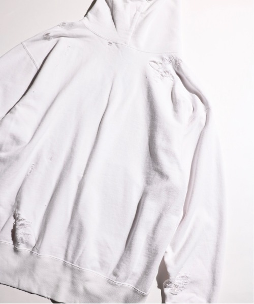 新品 (スリフティー ルック) WORN-OUT PULL HOODIE THRIFTY LOOK パーカー LOOK/スリフティールック WORN-OUT PULL