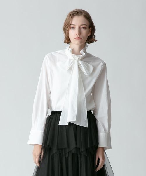 ヴィンテージブロードボウブラウス 　allureville allureville ブラウス シャツ ヴィンテージブロードボウブラウス