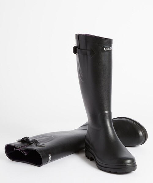 【美品】 AIGLE  ロング レインラバーブーツ サイズ38 (24cm) AIGLE｜エリオサ ラバーブーツ / ロングブーツ | Rakuten