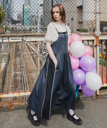 ZOY ワンピース　Mサイズ forksy. ワンピース 「forksy.」ハーフジップ配色トラック