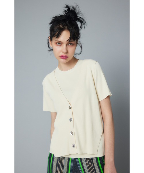 ベスト ジレ Compact knit vest  コンパクトニットベスト レディース