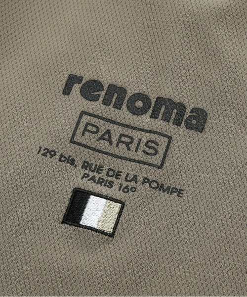 renoma PARIS tシャツ MESH HALFZIP MOCK NECK L/S メンズ