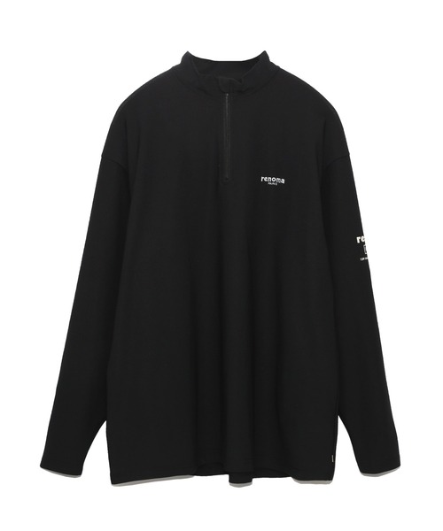 renoma PARIS tシャツ MESH HALFZIP MOCK NECK L/S メンズ