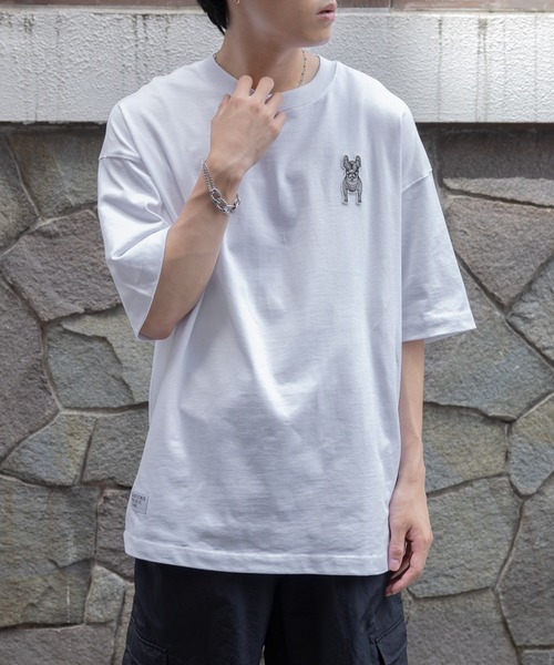 【韓国 Life Work】シリコンラドックワッペン半袖Tシャツ ライフワーク 共用) シリコン ラドックワッペン 半袖 Tシャツ