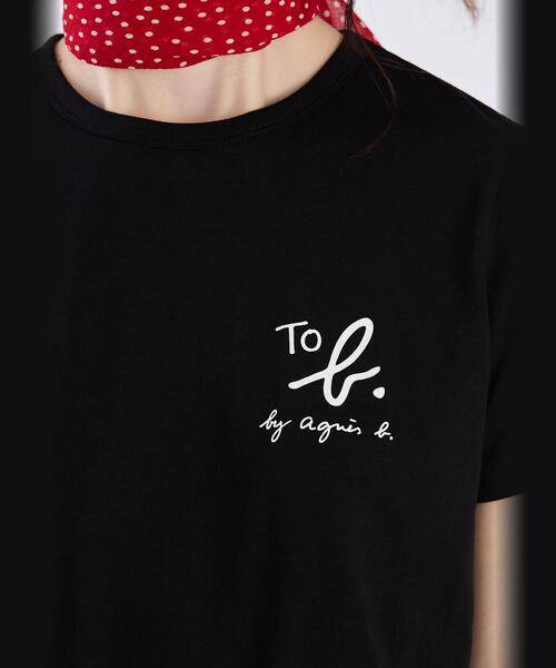 To b. by agnes tシャツ TO B. ロゴTシャツ レディース