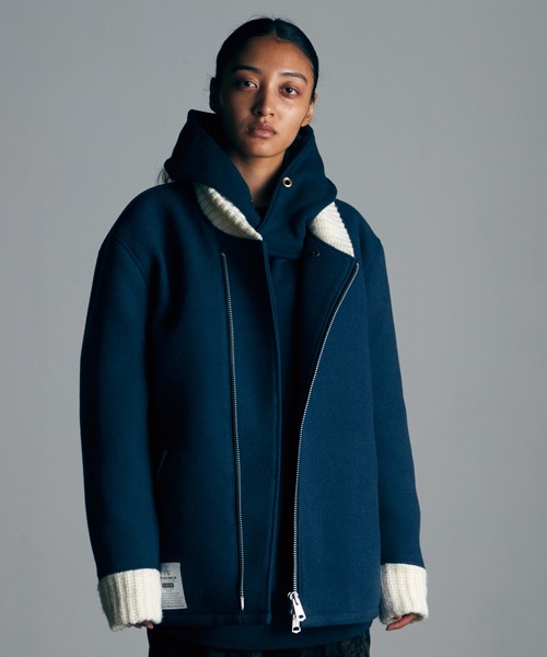 ヴァルゴ VIRGO native shadow wool coat【新品】 4b4a1ea6da1ad17e5bbabe12d520a0