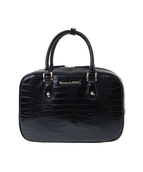 未使用級♡Coquette Desir 2way 染色クロコ型押しトートバッグ