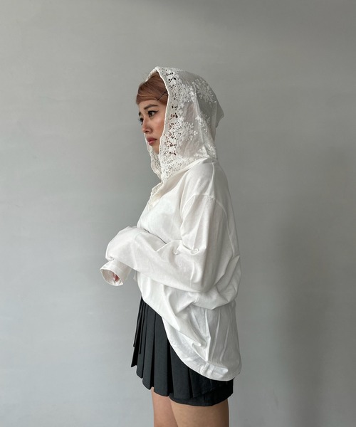 tシャツ レースフード ロングスリーブプルオーバー FQ24S130「Fano