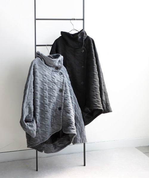 antiqua（アンティカ） コート アウター 千鳥柄ジャガードジャケット