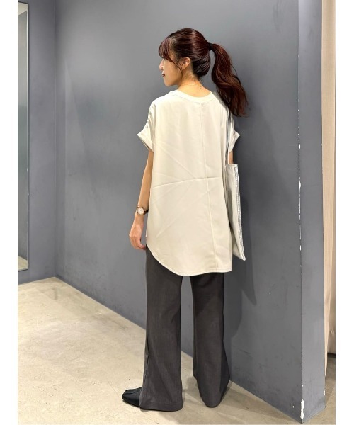 AMERICAN HOLIC tシャツ 接触冷感フレンチスリーブシアープル