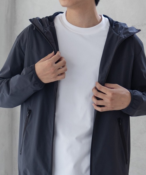 NAVY マウンテンパーカー ウインドブレーカー NAVY SOLOTEX(R) 裏