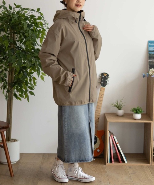 ネイビー フード付き ウィンドブレーカー NAVY（ファッション） マウンテンパーカー ウインドブレーカー