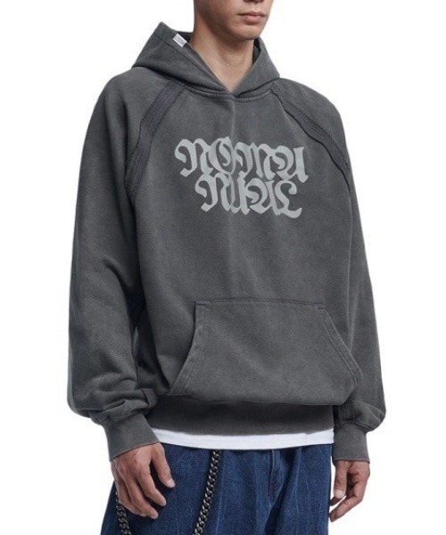 NOMANUAL パーカー 「NOMANUAL」R.S RAW EDGE HOODIE / 「ノー