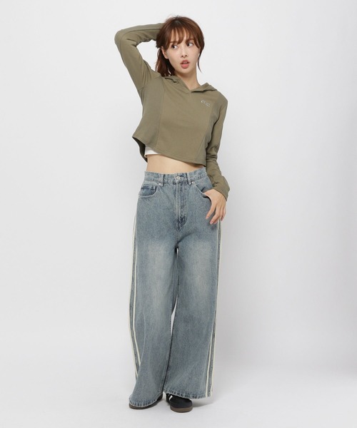 tシャツ 3.3 Field Trip／レースフーディー レディース セール】3.3 Field Trip／レース半袖フーディー（Tシャツ