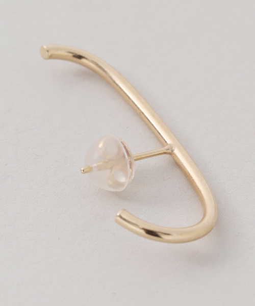 Lilas ピアス J型パイプピアスL K10（両耳） レディース : ZOZOTOWN  