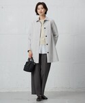 トレンチコート コート 「洗える・撥水」ポリア...の詳細画像4