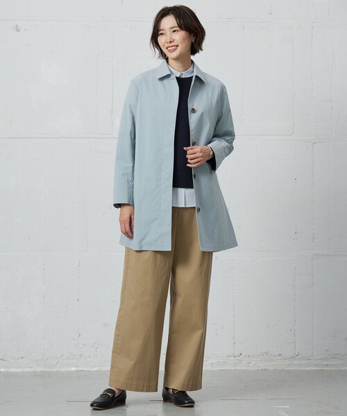 hiroko定価約12万J.PRESS Jプレス ウール　トレンチコートL 襟3Wayベルト付きフェイクウールトレンチコート[ze783] | レディース