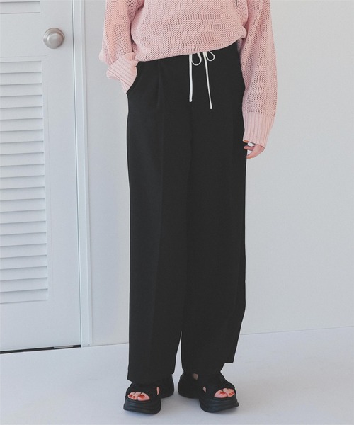tabe1224様 お纏めリクエスト2点 titivate パンツ ダブルウエストデザインパンツ レディース : ZOZOTOWN