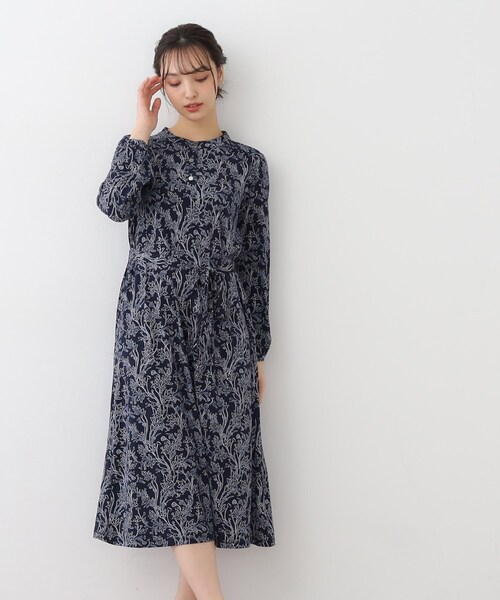 ★新品級　ローラアシュレイ　ロングワンピース❤︎ とろみ❤︎リボン　黒♡ピンク　XL LAURA ASHLEY / ローラ アシュレイ （レディース） ロング