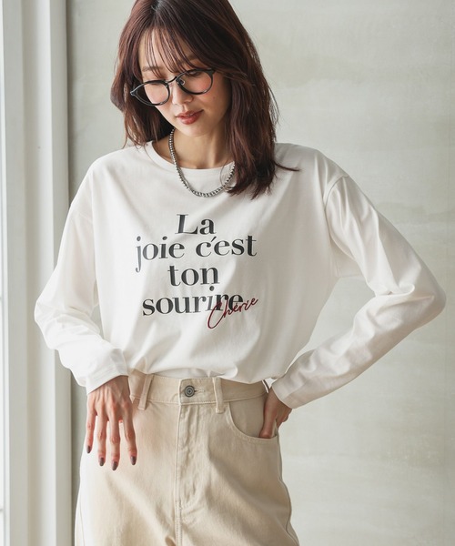 GLOBAL WORK（グローバルワーク） tシャツ リッチクリーンプリントロン