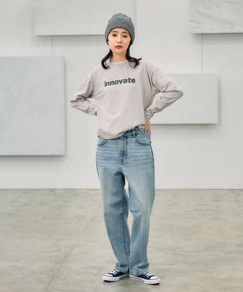 GLOBAL WORK（グローバルワーク） tシャツ リッチクリーンプリントロン