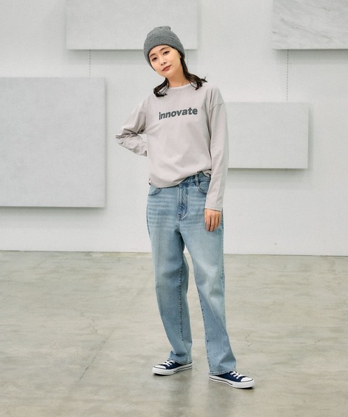 GLOBAL WORK（グローバルワーク） tシャツ リッチクリーンプリントロン